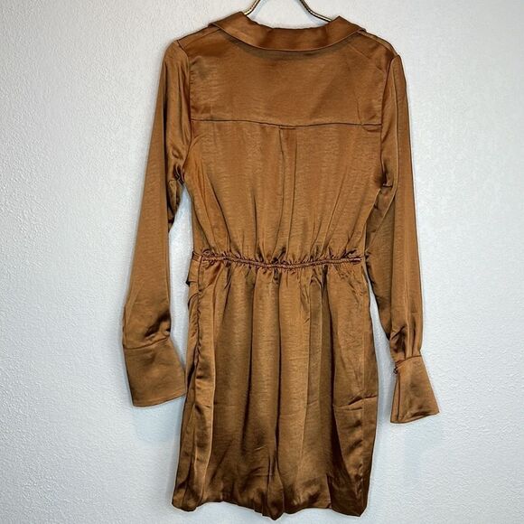 NWT LINE & DOT Bella Mini Dress In Camel Small Revolve - Picture 7 of 14